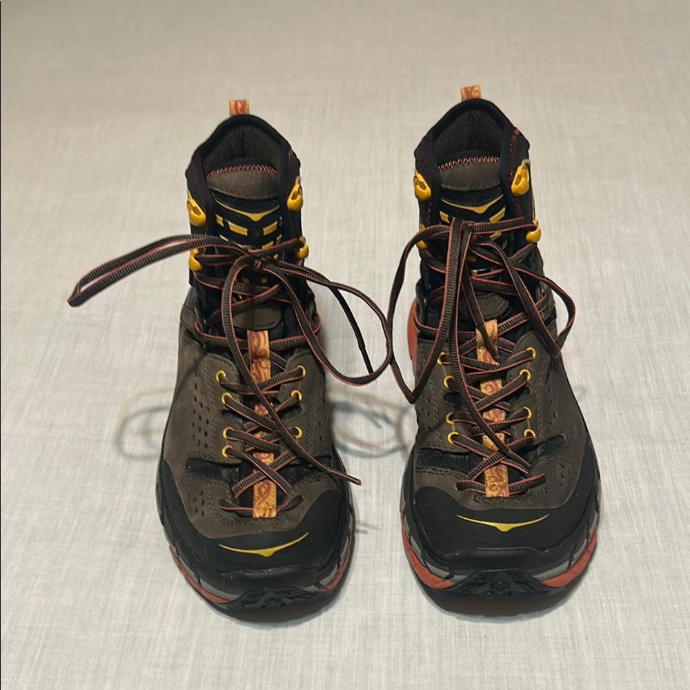 HOKA OneOne Tor Ultra Hiking Boot with Orange and Black Accents - Picture 4 of 8